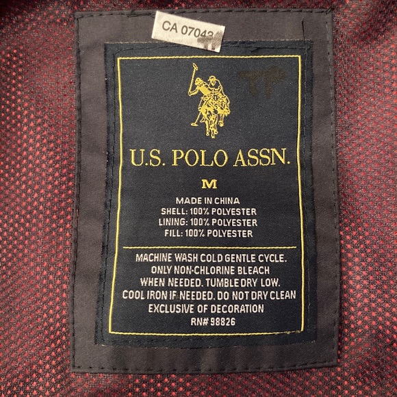 Mens Red MD Polo windbreaker jacket - Picture 3 of 3